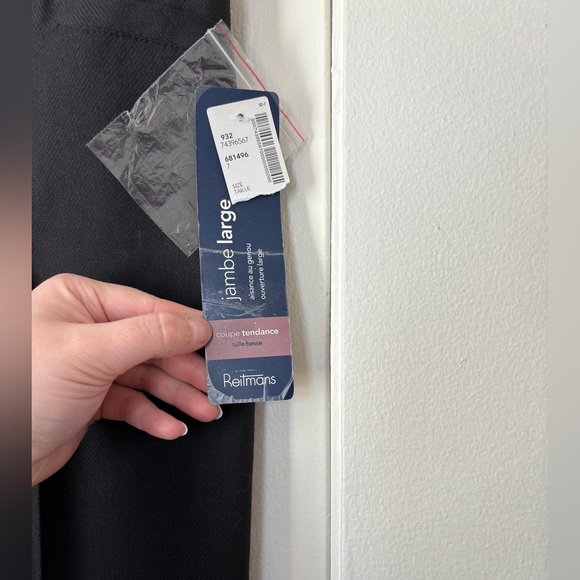 ✨ Reitmans NWT Vintage Size 7 Black Dress Pants ✨ - Picture 2 of 5